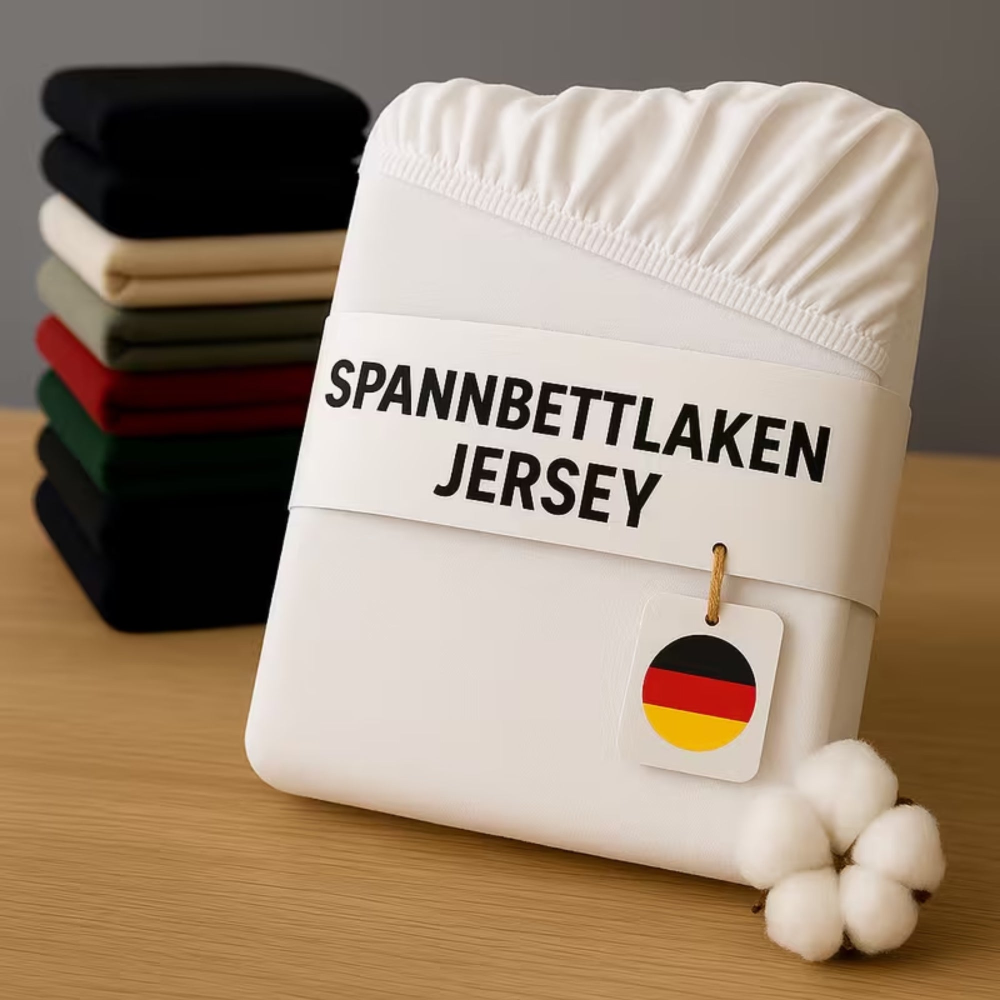 Spannbettlaken Jersey 100% Baumwolle mit Rundum-Gummi, 135g/m², Hautfreundlich, Weich, Atmungsaktiv, Für Boxspringbetten, Topper und Matratzen, KOMFORTEC