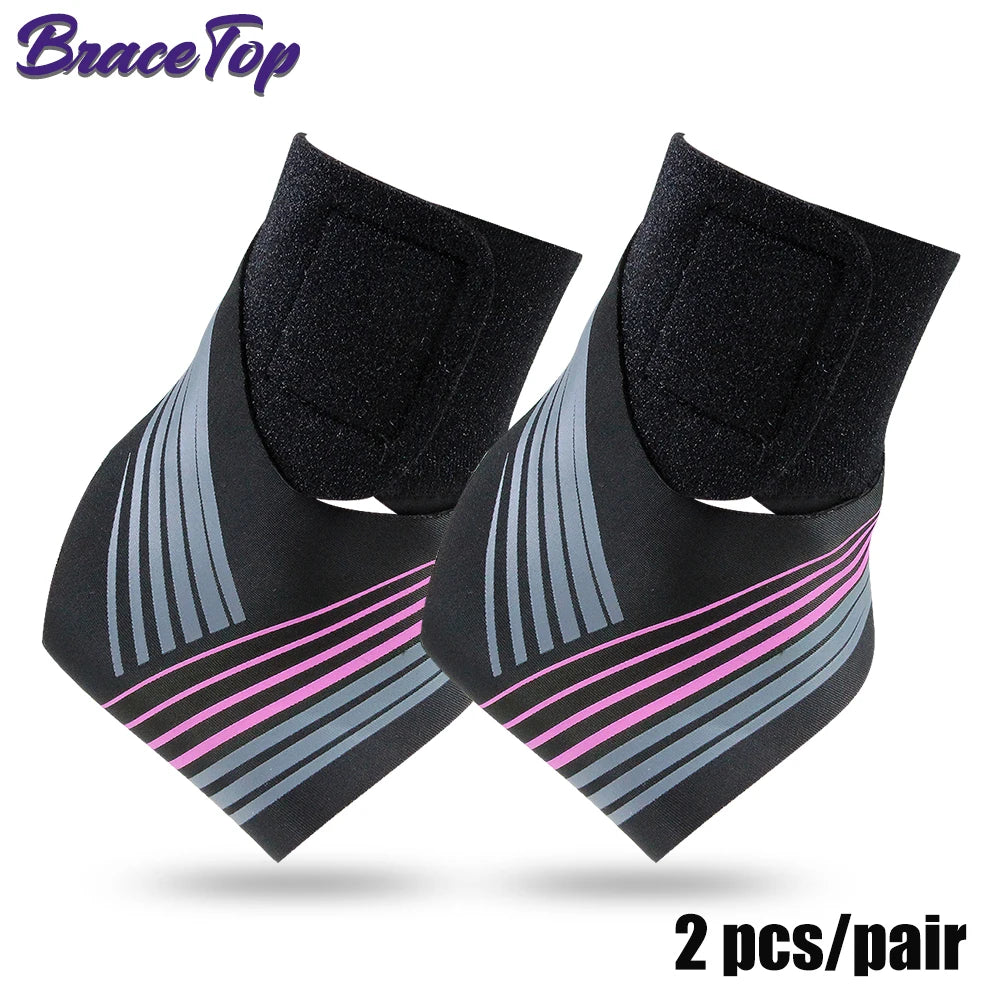 1 Pair Professional Ankle Support Brace for Sports Protect Plantar Fasciitis Achilles Tendonitis Ligament Damage Injury Recovery