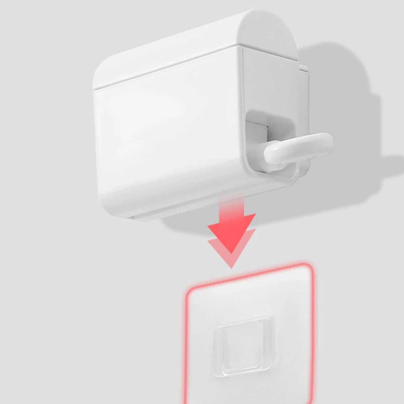 Self-Adhesive Toothpaste Squeezer Wall-Mounted Dispenser Holder & Toothbrush Organizer Waterproof Bathroom Accessory