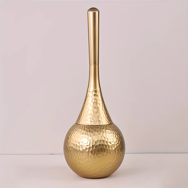 Golden High-end Cleaning Brush, Toilet Brush with Base, Household Brush with Long Handle, Suitable for Bathroom, Toilet