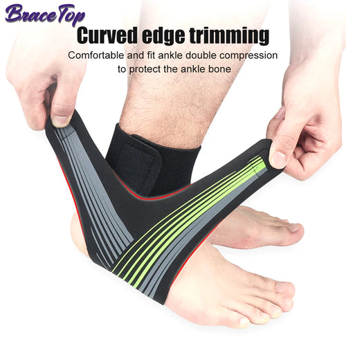 1 Pair Professional Ankle Support Brace for Sports Protect Plantar Fasciitis Achilles Tendonitis Ligament Damage Injury Recovery
