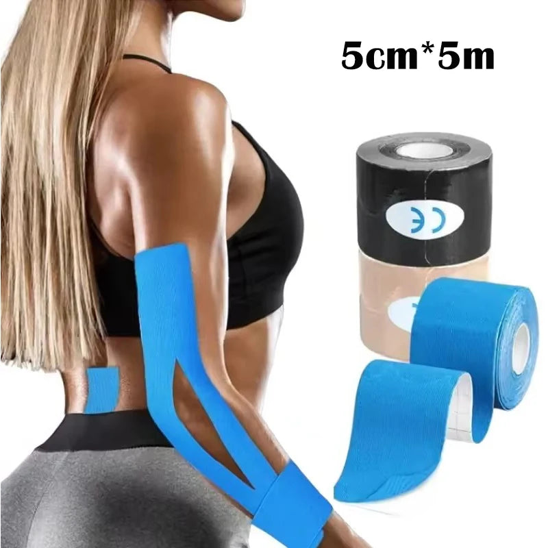 5cm * 5m Sports Waterproof Sports Tape Sticker Sports Bandage Muscle Recovery Protective Belt Support Bandage