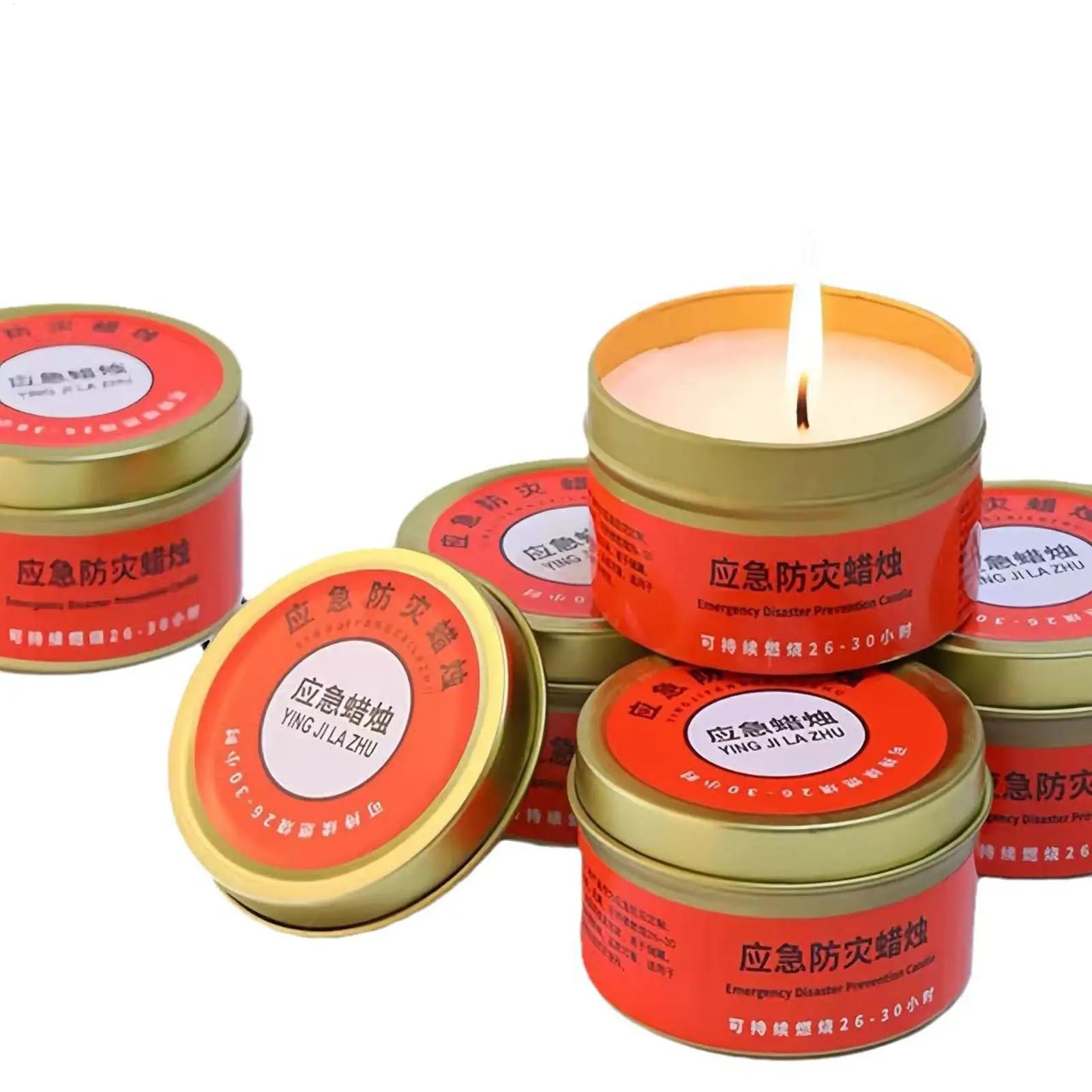 Survival Candle Long Lasting Candle Windproof Odorless Candle Lights Long Burning For Power Outages Home Outdoor Camping