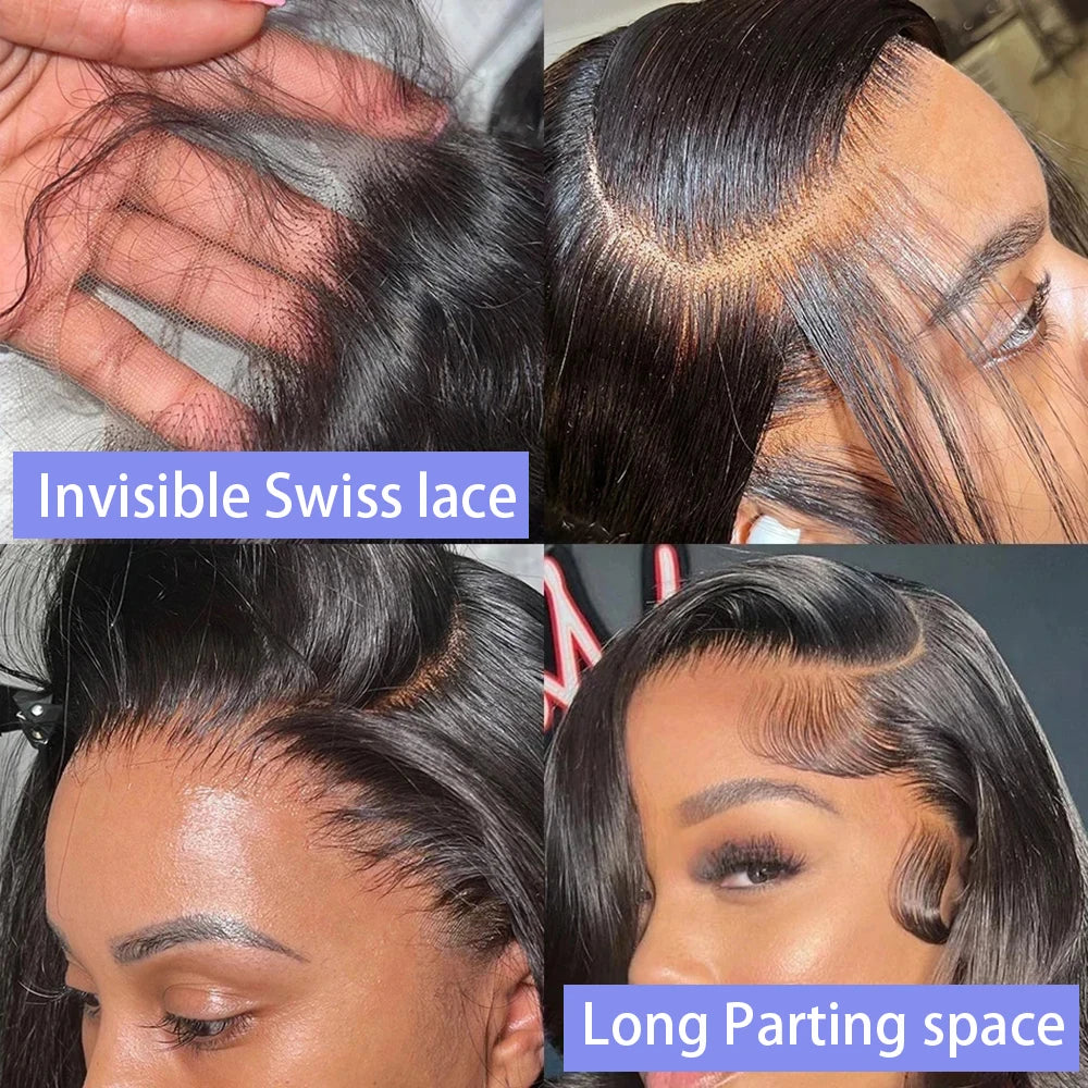 12 14 Inch Straight Short Bob Human Hair Wig Black Vietnamese Hair 13x4 4x4 HD Lace Frontal Bone Straight Bob Human Hair Wigs