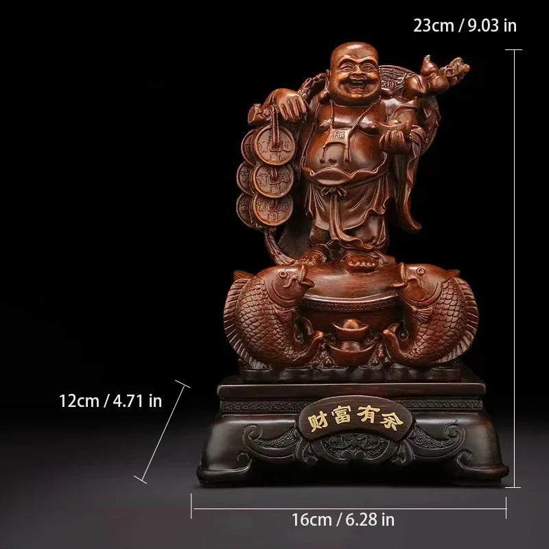 Resin Maitreya Buddha God of Wealth Statue Chinese Buddha statues  Home, Room, Office Decoration Accumulate wealth Accessories