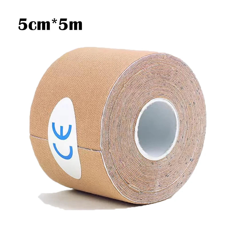 5cm * 5m Sports Waterproof Sports Tape Sticker Sports Bandage Muscle Recovery Protective Belt Support Bandage