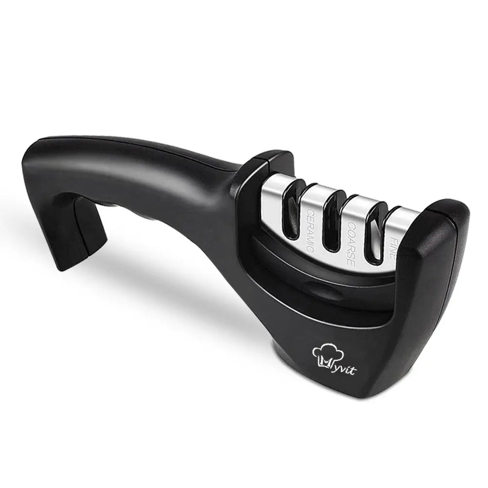 Knife Sharpener Professional 3 Stages Whetstone Kitchen Chef Knives Grinder Scissors Sharpening Stone Heavy Duty Diamond Blades