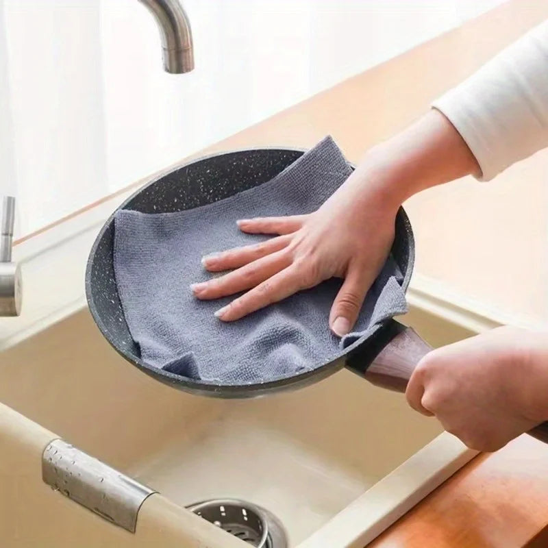20 Sheets/Roll Microfiber Dishcloth – Multi-Functional Double-Sided Kitchen Cloth, Ideal for Utensil Cleaning, Kitchen Accessory
