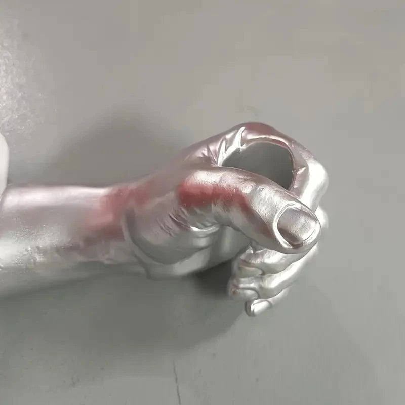 Modern Geometric Resin Wall Vase Wall Mounted Vase Handmade Decorative Flowers for Room Decoration Vas Art Flower Decoration