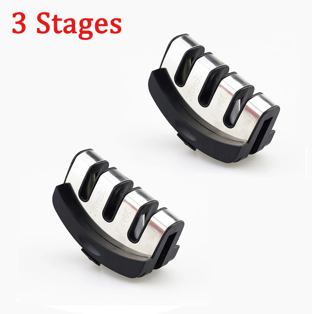 Knife Sharpener Professional 3 Stages Whetstone Kitchen Chef Knives Grinder Scissors Sharpening Stone Heavy Duty Diamond Blades