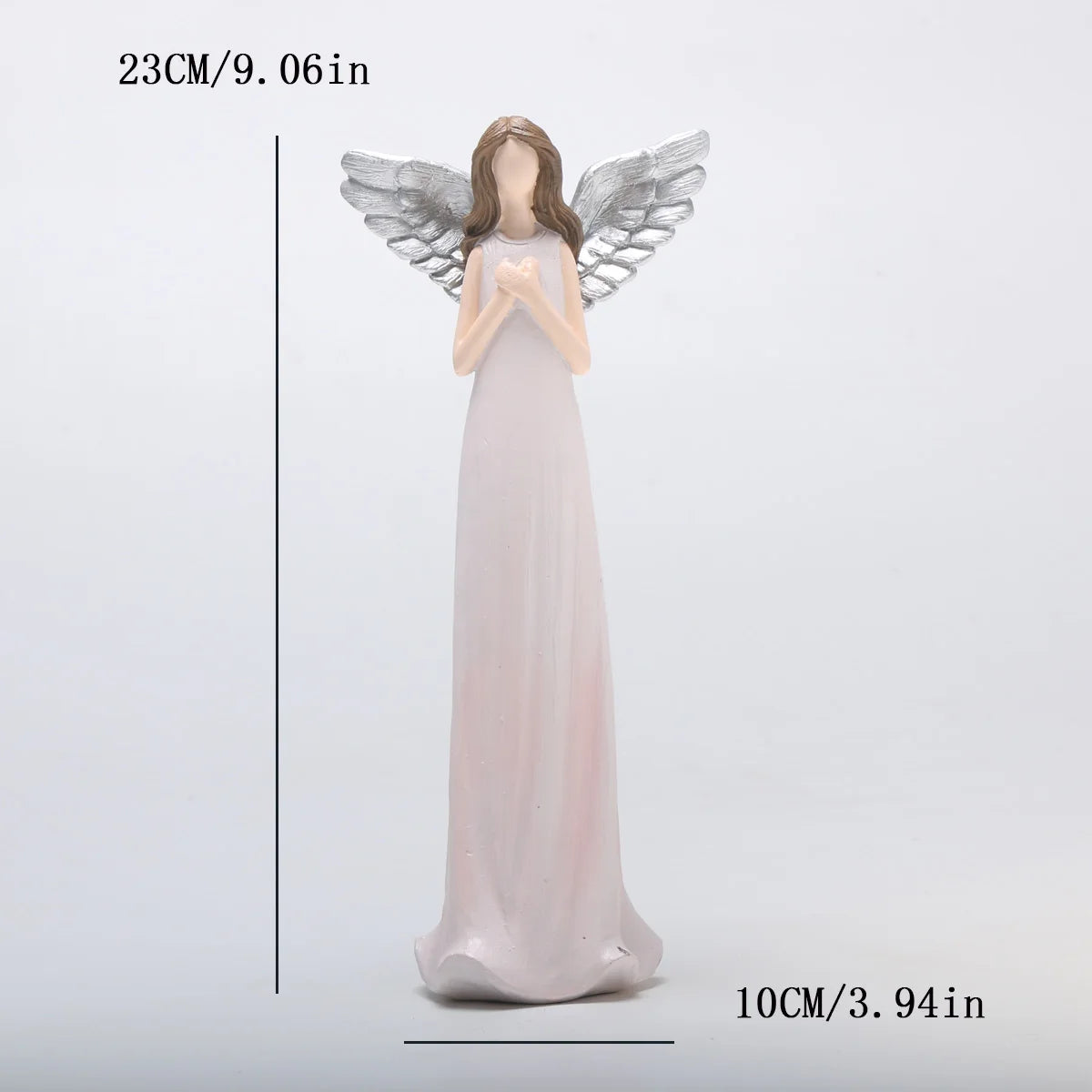 1pc Resin Blessing Angel Figurine - Versatile Indoor Decor for Christmas, Weddings & Home | Durable Abs Sculpture | No Electrici
