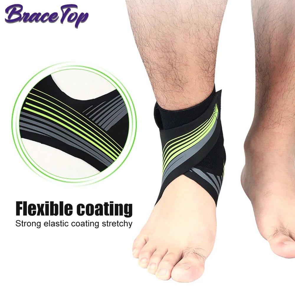 1 Pair Professional Ankle Support Brace for Sports Protect Plantar Fasciitis Achilles Tendonitis Ligament Damage Injury Recovery