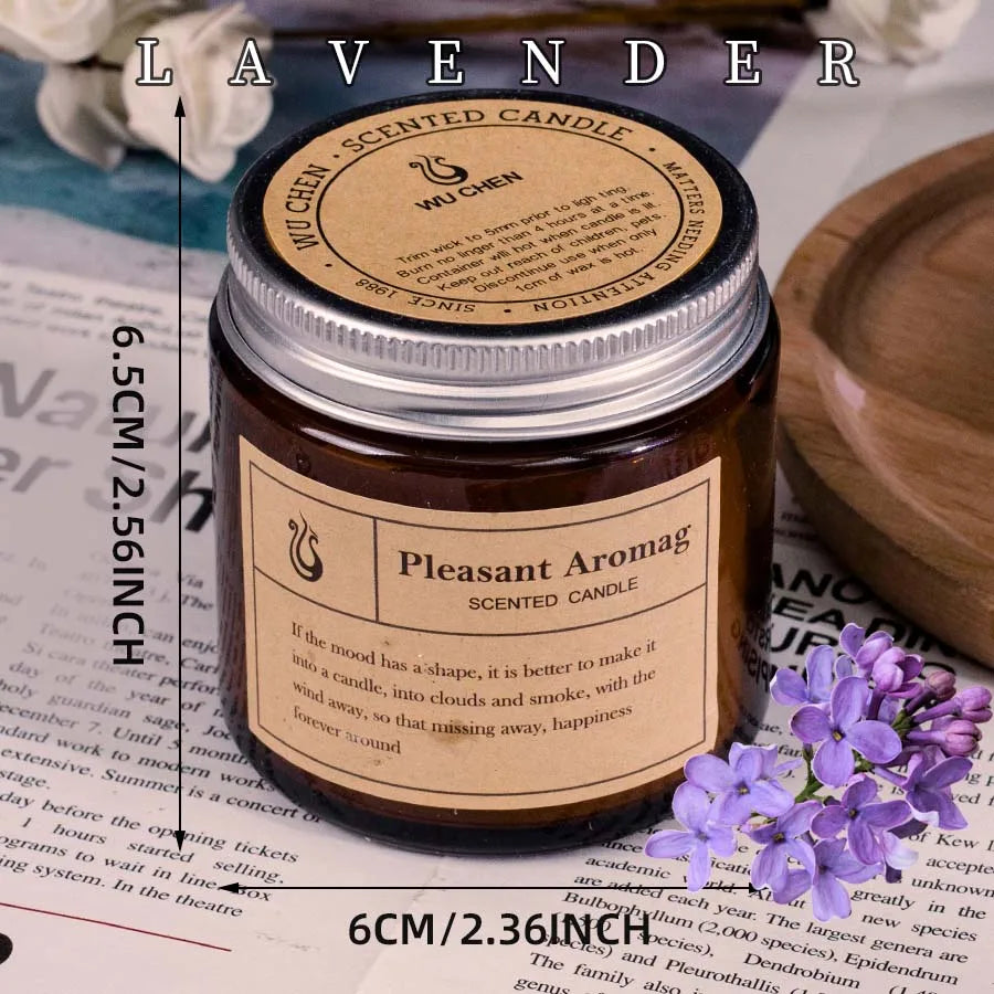 1pc Lavender Scented decorative candle, smokeless aromatic, cake candle fireworks room coconut wax home decor valentines