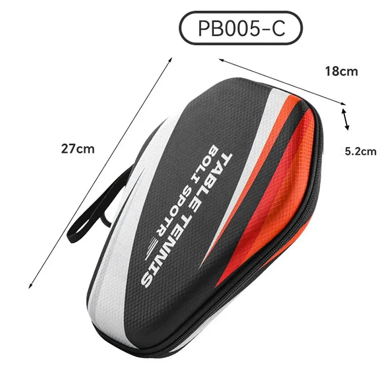 1pcs Table Tennis Racket Bags EVA Hard Shell Waterproof Dustproof Table Tennis Paddles Box Case Storage Bag With Hand Strap good