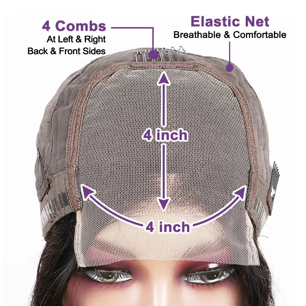 200% Density Curly Bob Wigs Human Hair Deep Wave Bob Wig 4×4 Lace Front Wig Deep Curly Human Hair Wigs Lace Front Wig For Women