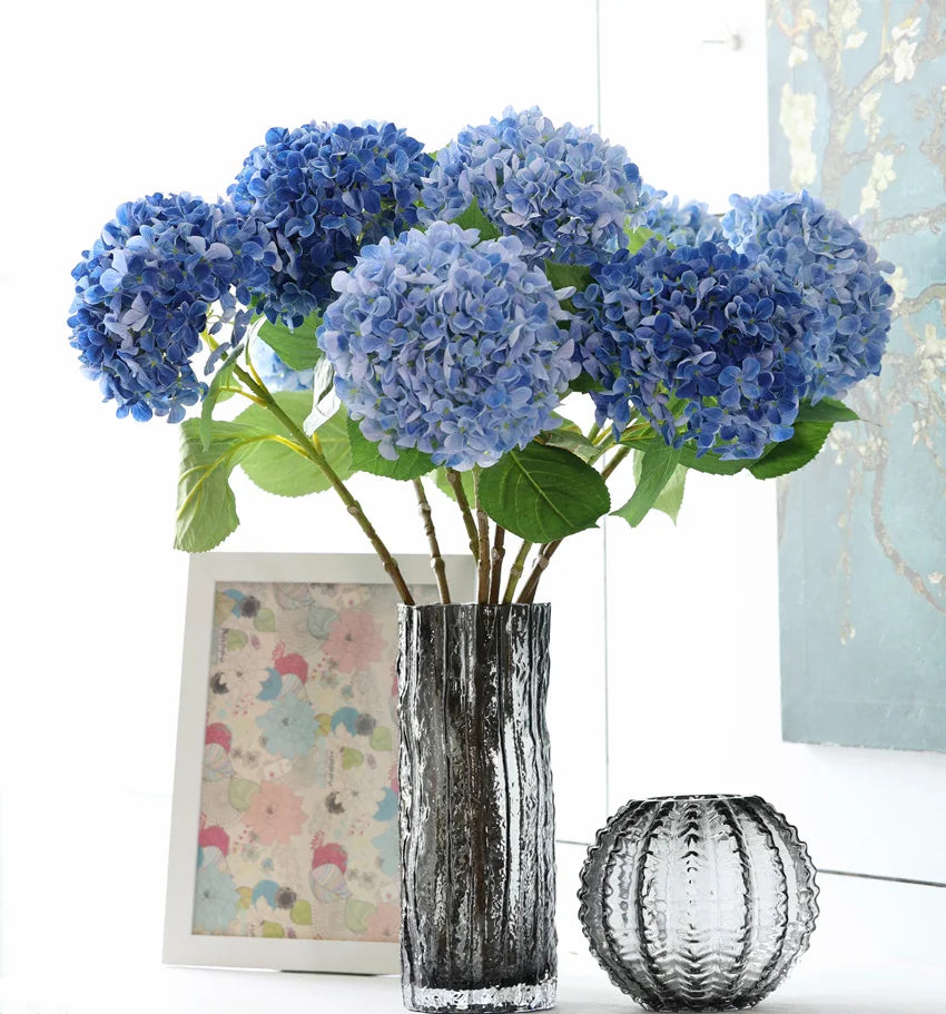 1/5/10pcs 58cm Beautiful Silk Artificial Flowers Hydrangea bouquet for Home Party Wedding living room   decoration accessories