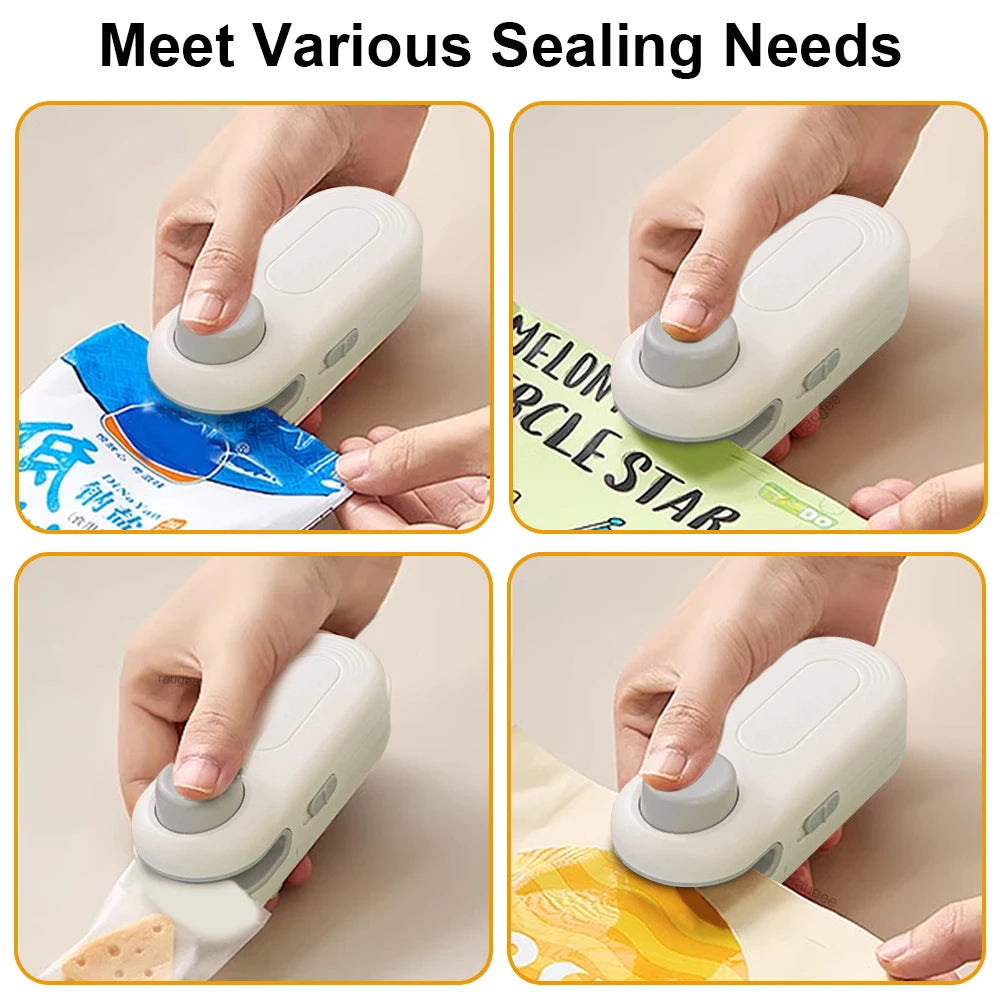 Plastic Bag Sealer Mini Heat Bag Sealing Machine Handheld Portable Plastic Bag Sealing Machine Food Packaging Mini Heat Sealer