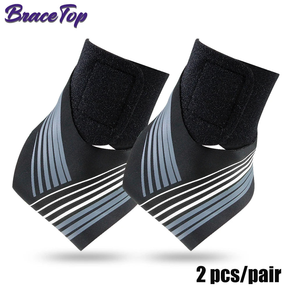 1 Pair Professional Ankle Support Brace for Sports Protect Plantar Fasciitis Achilles Tendonitis Ligament Damage Injury Recovery
