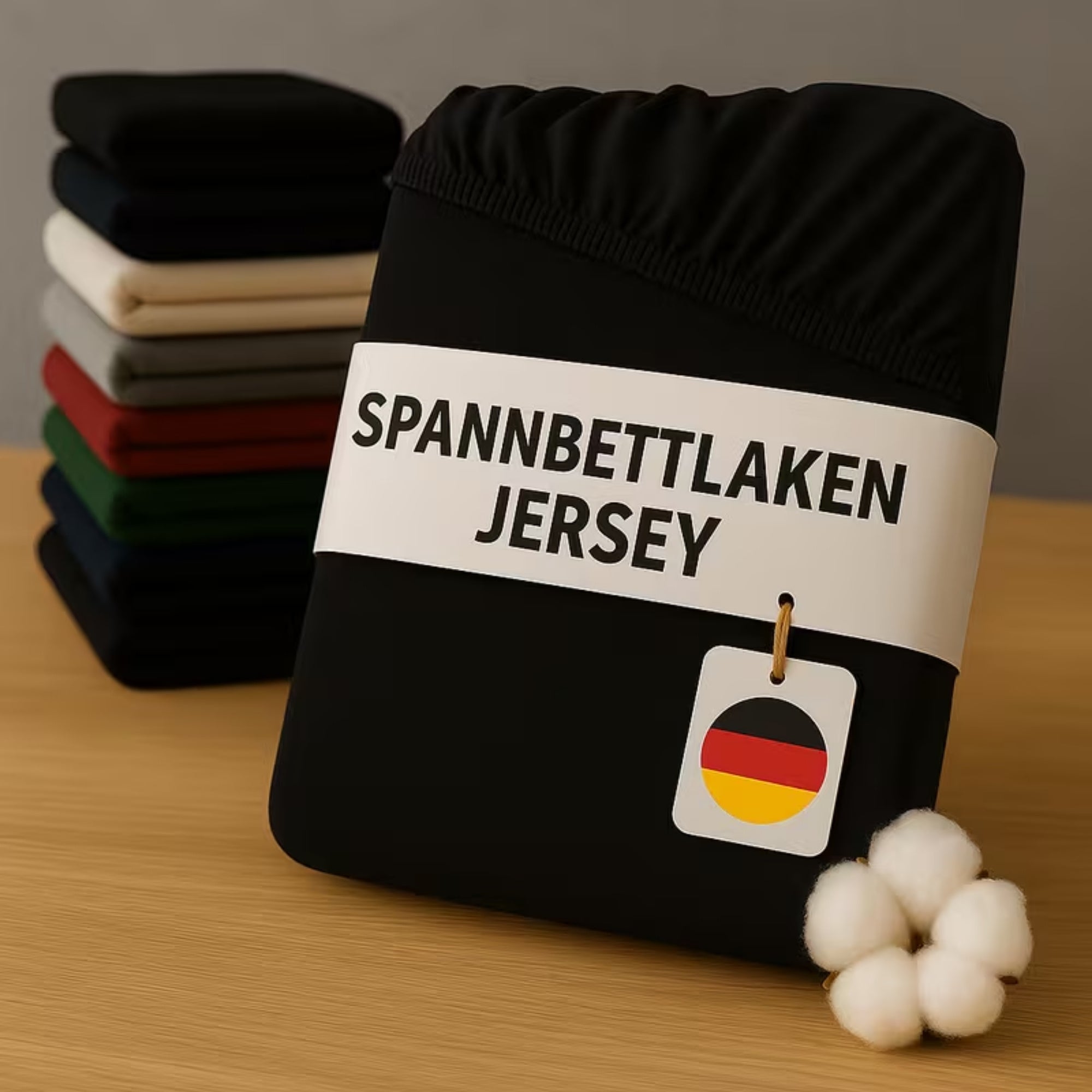 Spannbettlaken Jersey 100% Baumwolle mit Rundum-Gummi, 135g/m², Hautfreundlich, Weich, Atmungsaktiv, Für Boxspringbetten, Topper und Matratzen, KOMFORTEC